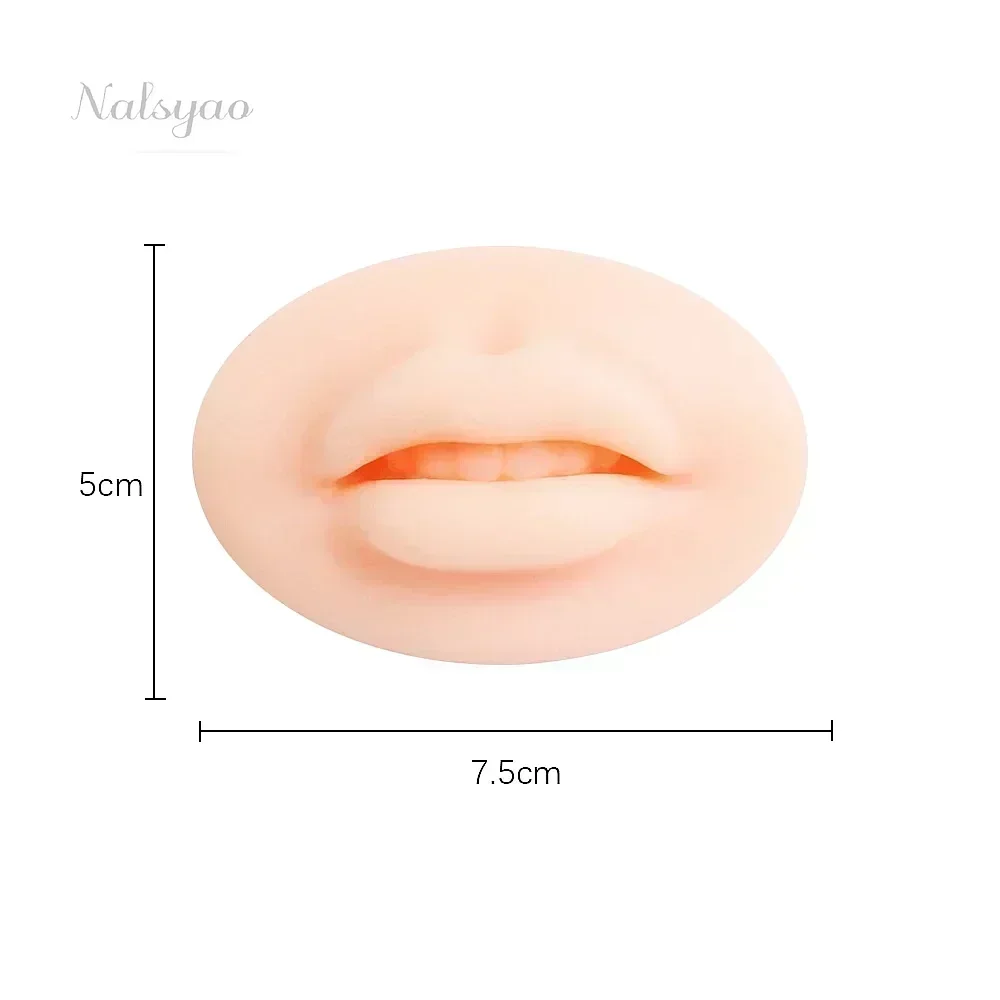 1pc Microblading Reusable 3D Silicone Lip Skin Practice European Solid PMU Beginner Training Tattoo Permanent Makeup Tool