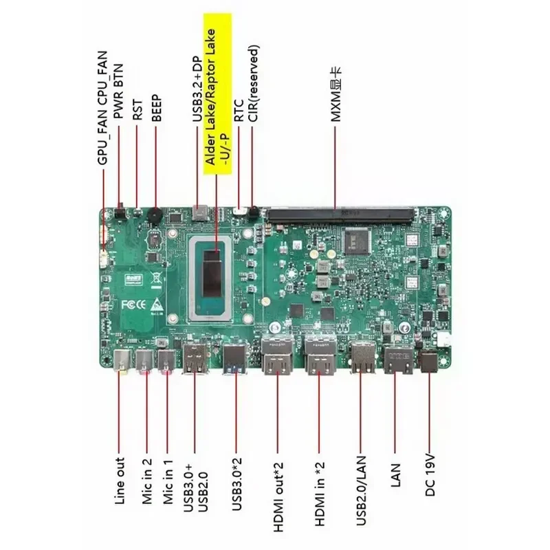 New All-in-One Mainboard with Touch Screen Projection Display for TikTok Large Screen Wireless Phone Mirroring