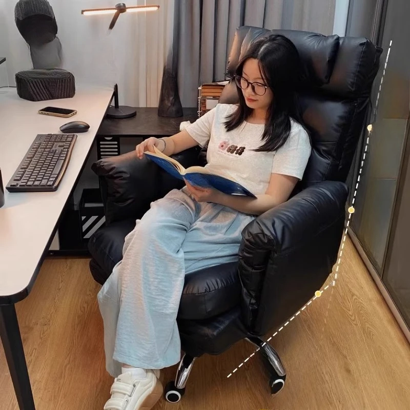 디자이너 저렴한 사무용 의자 부드럽고 현대적인 편안한 책상 의자 인체공학적 휴식용 사무용 가구