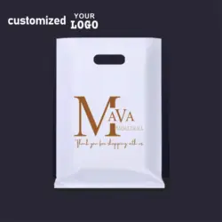 Factory Custom Printing Logo Design LDPE/HDPE Handheld Plastic Bags Clothing Shopping Bags/Jewellery Packaging Bags 100pcs