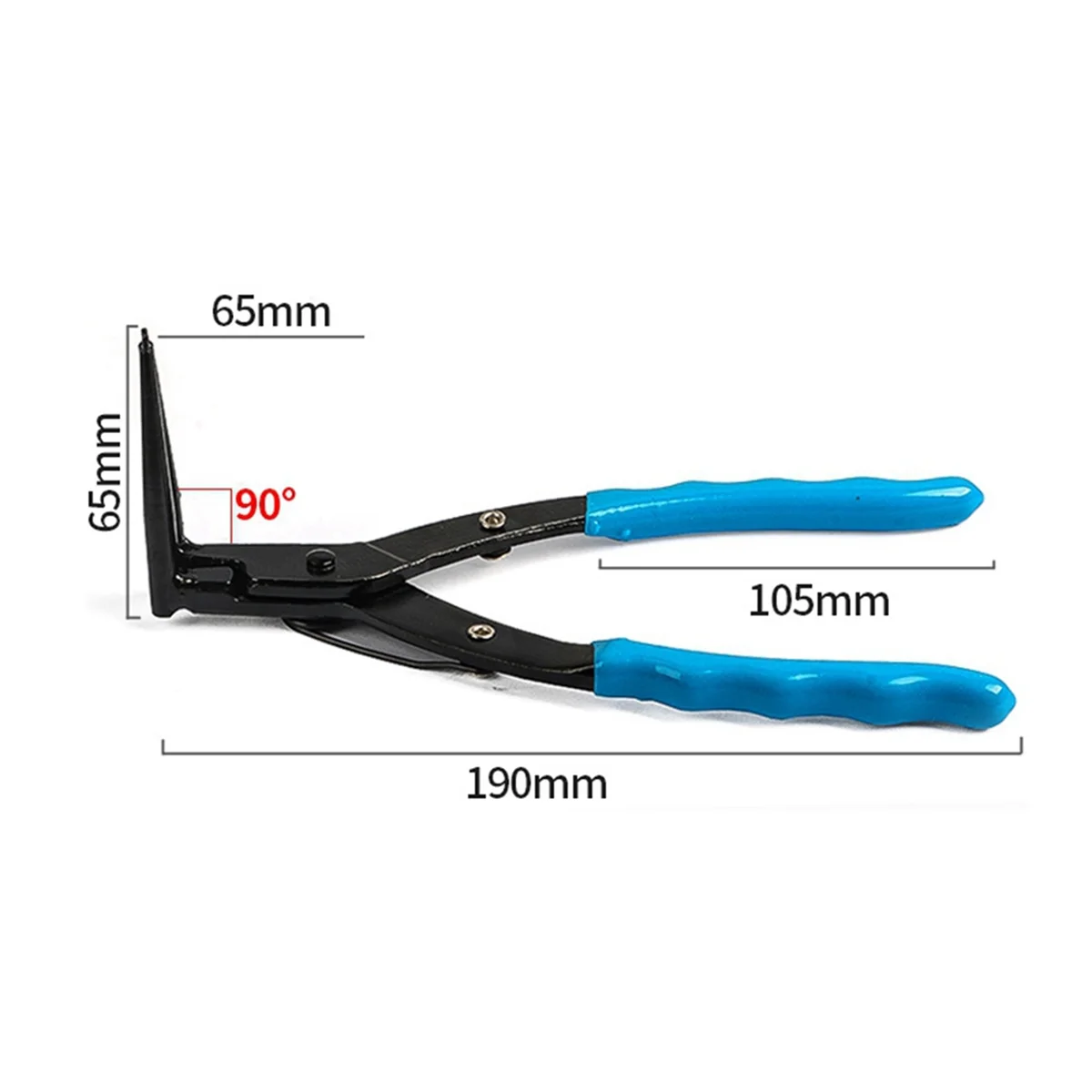 NN89R Extended 90 Degree Right Angle Circlip Pliers External Clamps Bending Pliers for Motorcycles Cars Trucks