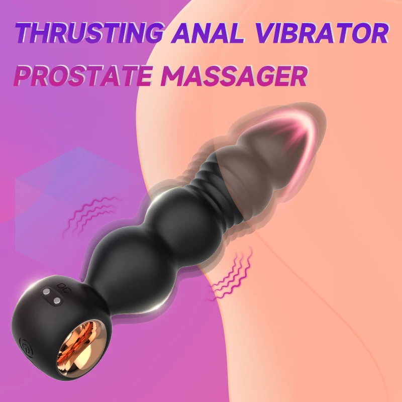 Electric Butt Plug Male Prostate Massager Telescopic Vibrator Female Masturbator Clitoris Stimulator Unisex Adult Sex Toy