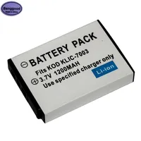 3.7V 1200mAh KLIC-7003 KLIC7003 KLIC 7003 Digital Camera Battery Pack for Kodak EasyShare V1003 V803 M380 M381 M420 MD81 Z950