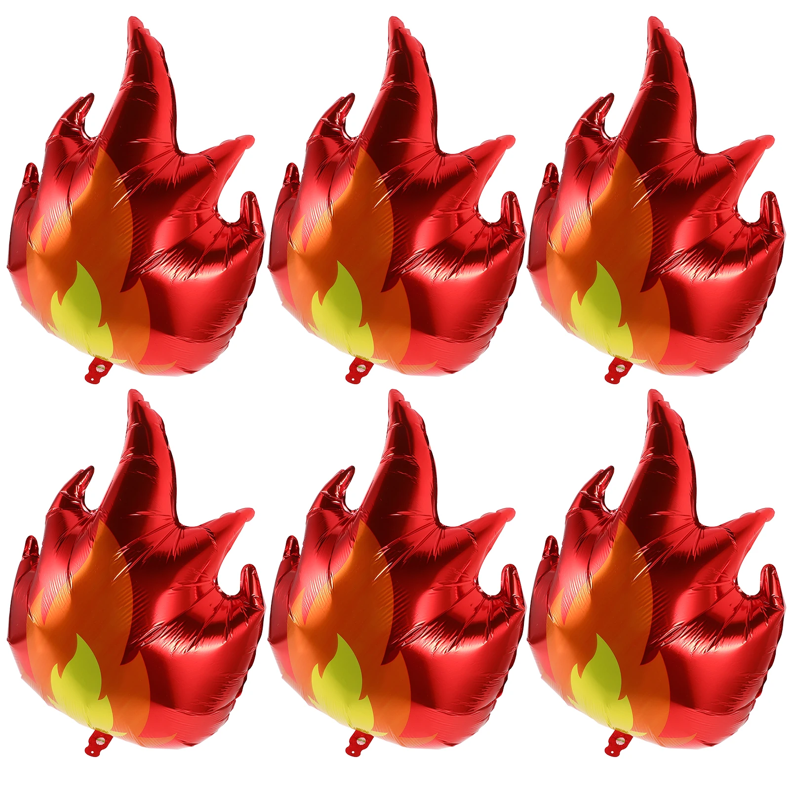 

6pcs Party Decorations Aluminum Foil Large Balloons Fireman Fireman Balloons Campfire Balloon Camping