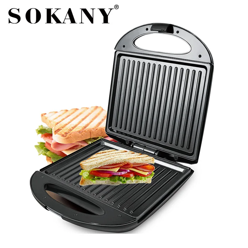 Houselin-Presse à panini électrique avec plaques revêtues antiadhésives, gril intérieur, parfait pour les sandwichs, les hamburgers et plus encore, 1400W