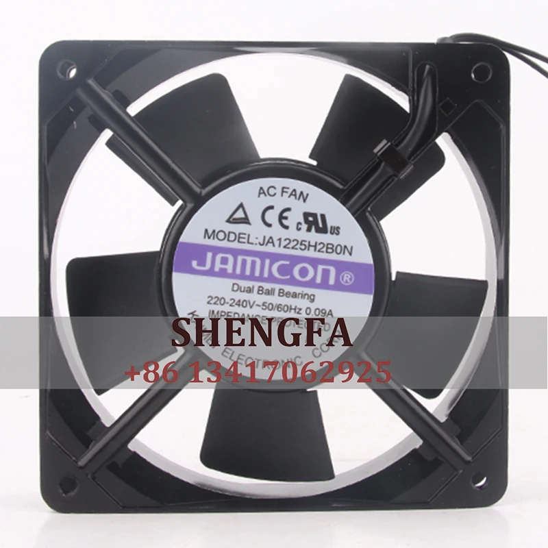 

JAMICON Case Fan JA1225H2B0N 120X120X38MM 220V 0.09A 12CM Cabinet Axial Flow Inverter Cooling Fan