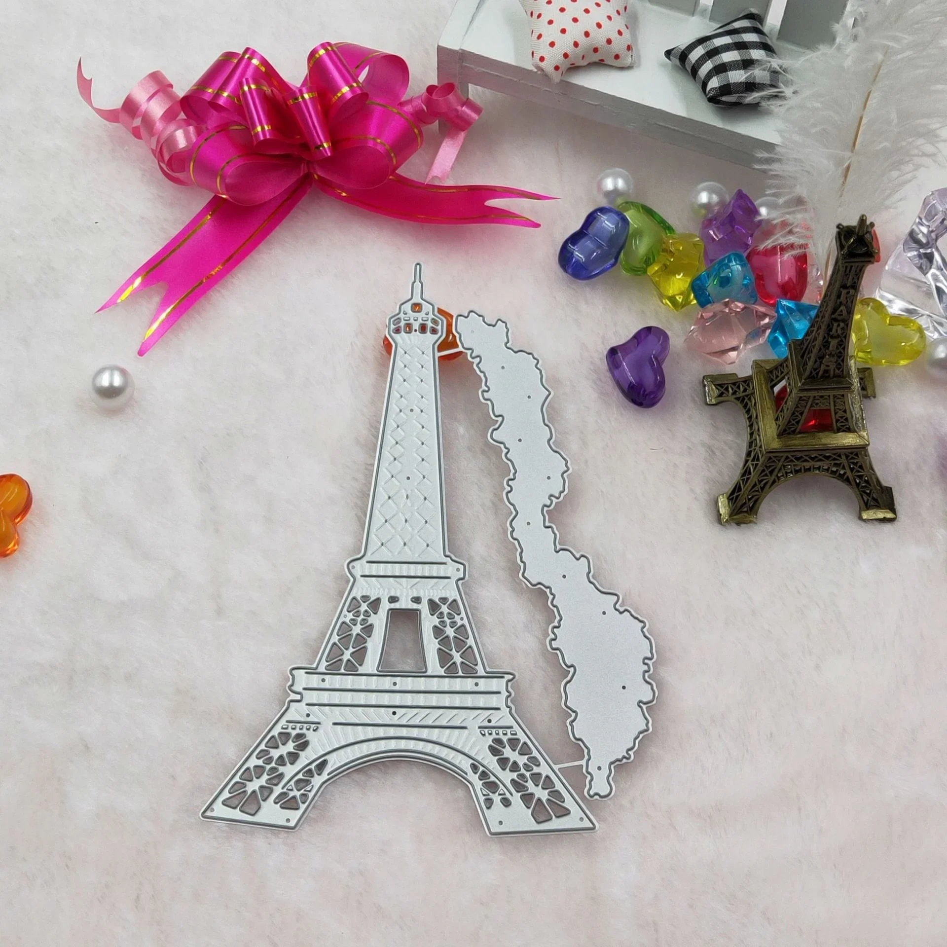 Eiffel Tower Metal Cutting Dies for DIY Scrapbooking Album Paper Cards Decorative Crafts Embossing