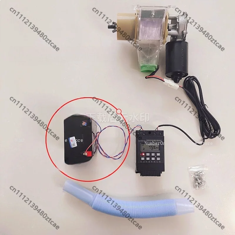 Automatic Pet Feeder Programmable Timer Food Dispenser with Quantity Control for Pigeons Chickens Ducks Dogs Fish 220V 12V