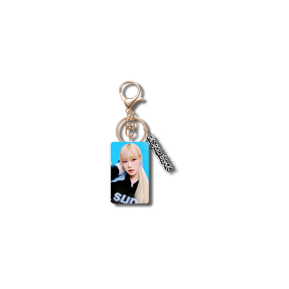 2Pcs/Set Kpop Idols WINTER NINGNING Acrylics Keychain Backpack Pendants Hang Bag Keychains Accessories GISELLE KARINA Fans Gifts