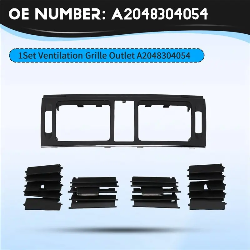 For W204 2007-2014 Model Compatible Ventilation Grille Outlet A2048304054-T61C view 6