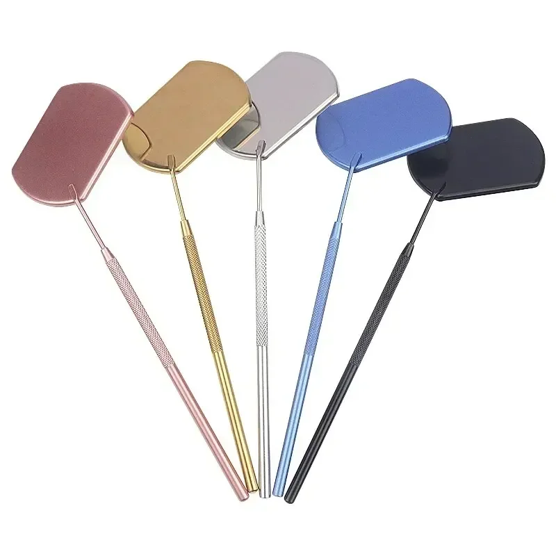 1 stuks wimperverlenging spiegel wimperverlenging enten gereedschap roestvrij staal multifunctionele controle wimper spiegel schoonheid make-up