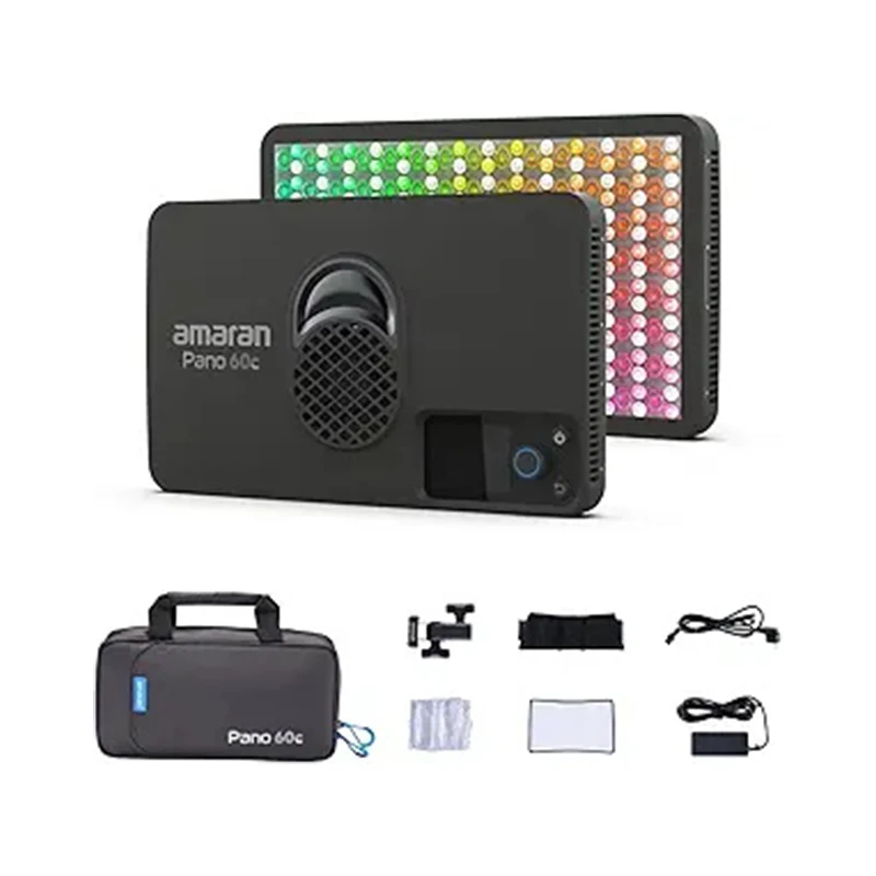 

Amaran Pano 60c Video Light 2300K-10000K 60 Вт RGB Полноцветная лампа для фотосъемки с управлением через приложение 12 режимов освещения