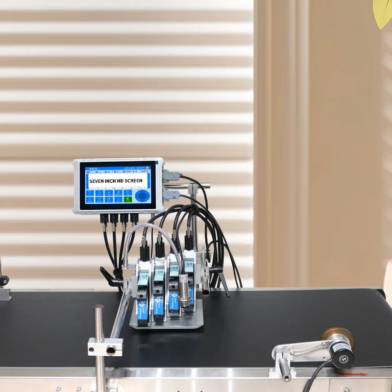 Printer Inkjet Kode Batch Tanggal Online Kecepatan Tinggi TIJ 12.7mm 25.4mm 50mm