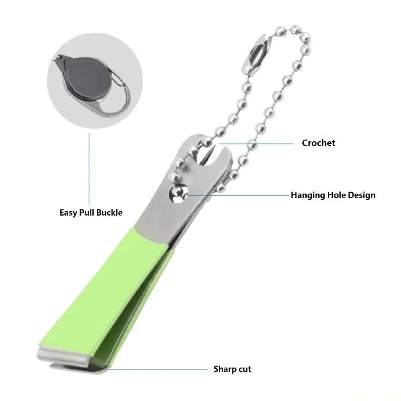 M5TC Fishing Clippers Line Cutter Nipper Stainless Clippers Pin Tool Hook Eye Cleaner