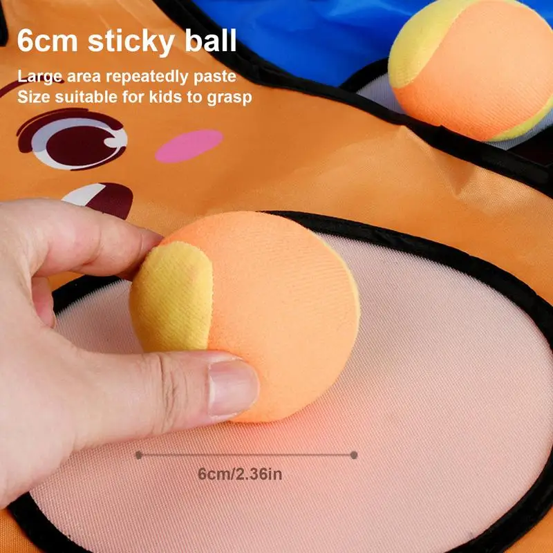 Dziecięca koszulka z lepkimi piłkami, oddychający, wielofunkcyjny zestaw zabawek do unikania, gra w rzucanie na plac zabaw, odzież dla