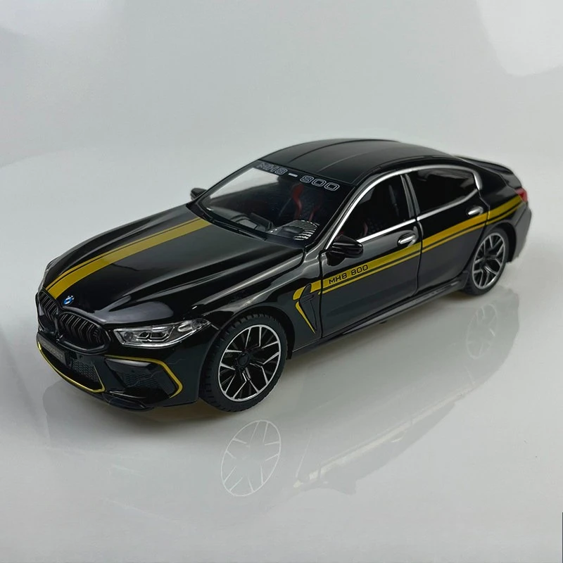 

1:24 M8 Alloy Sports Car Diecast Miniature Metal Car Simulation Sound ＆ Light Toy Car For Boys Gift