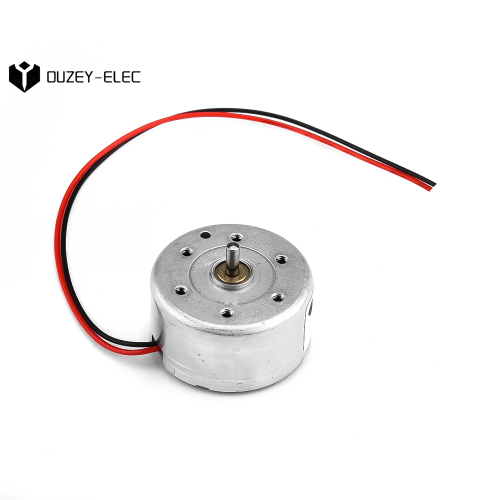 Mini Generator Motors 3V-6V DC Motor Electric Motor Gear Motor Hollow High Speed Magnetic Motor for DIY Radio Recorder CD Player