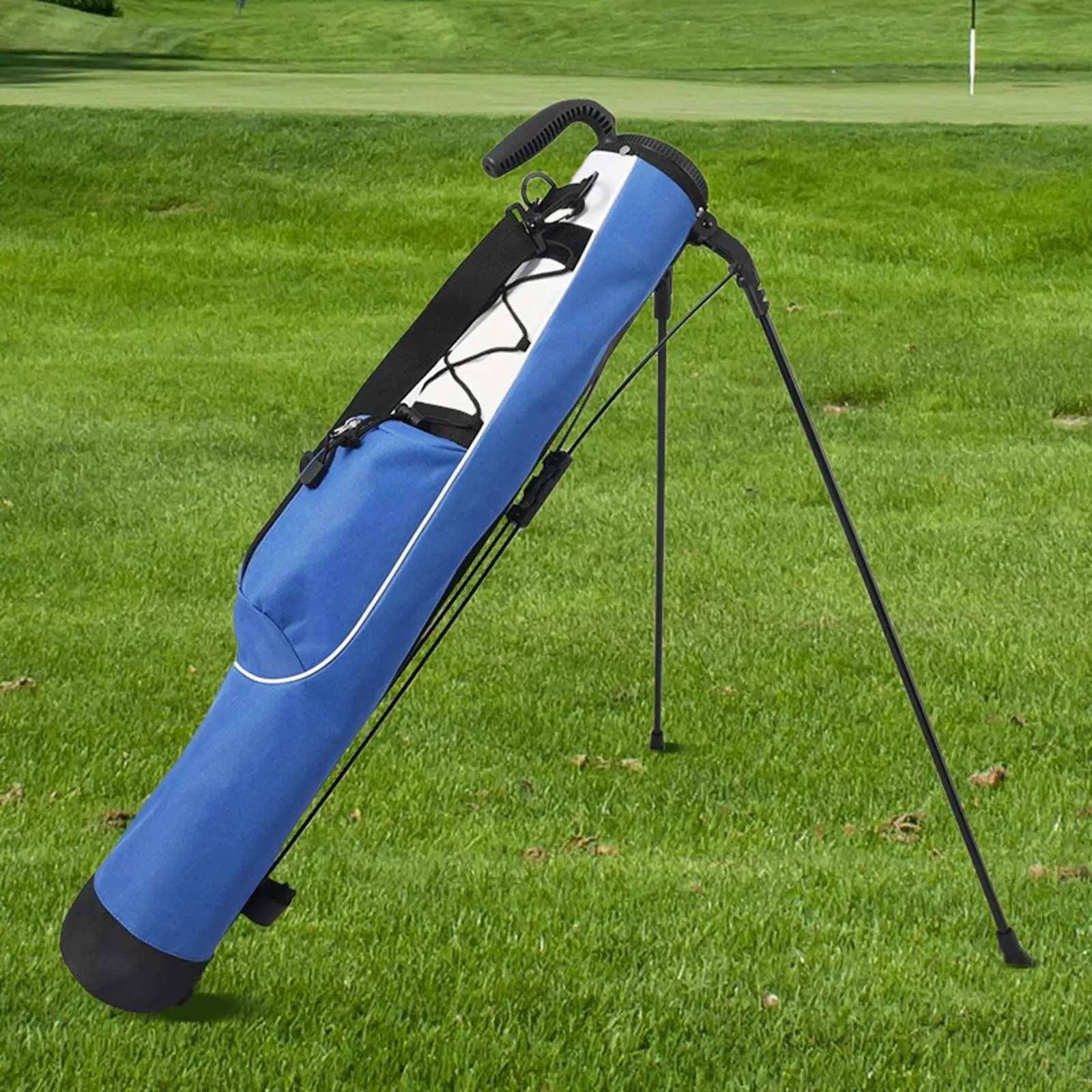 Golf Equipment Organizer Lightweight Stand Bag Tube Carry Case Travel Supplies for Men Women Training
