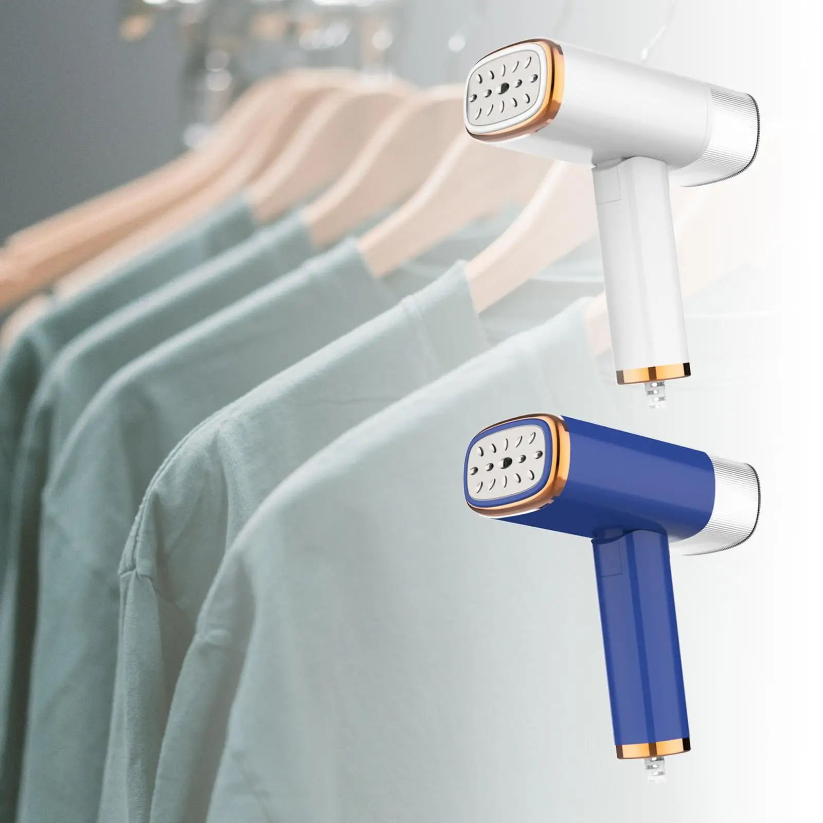 مكوّاة صغيرة، تسخين سريع، خزان مياه قابل للفصل 1000 وات مكواة بخار للملابس للسفر والمنزل