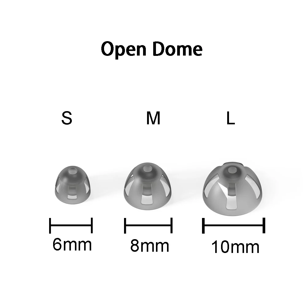 (10pcs）For ReSound Sure Fit Hearing Aid Open Domes Hearing Amplifier Dome Open Fit Ear Tip Earplug Earbuds for RIC Hearing Aids