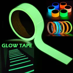 Luminous Tape Self-adhesive Glow In Dark Safety Film Sticker Fluorescent Tape for Home Living Room Decoration Night Light Tape