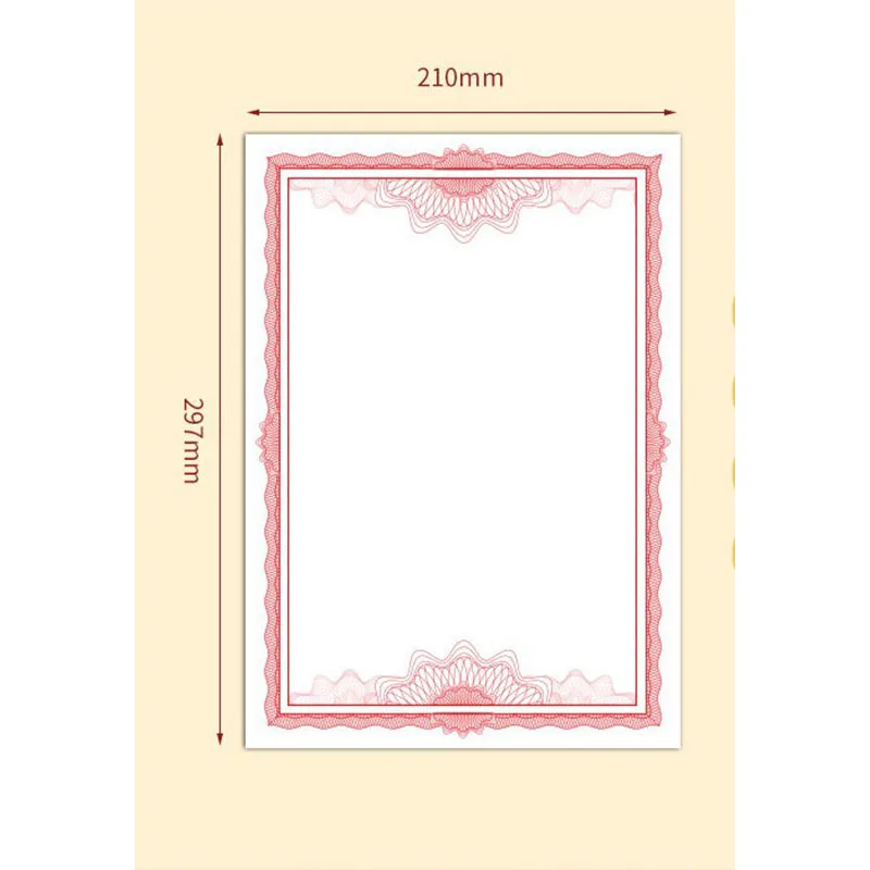10 Sheets Certificate Papers A4 Blank 150g Hard Paper