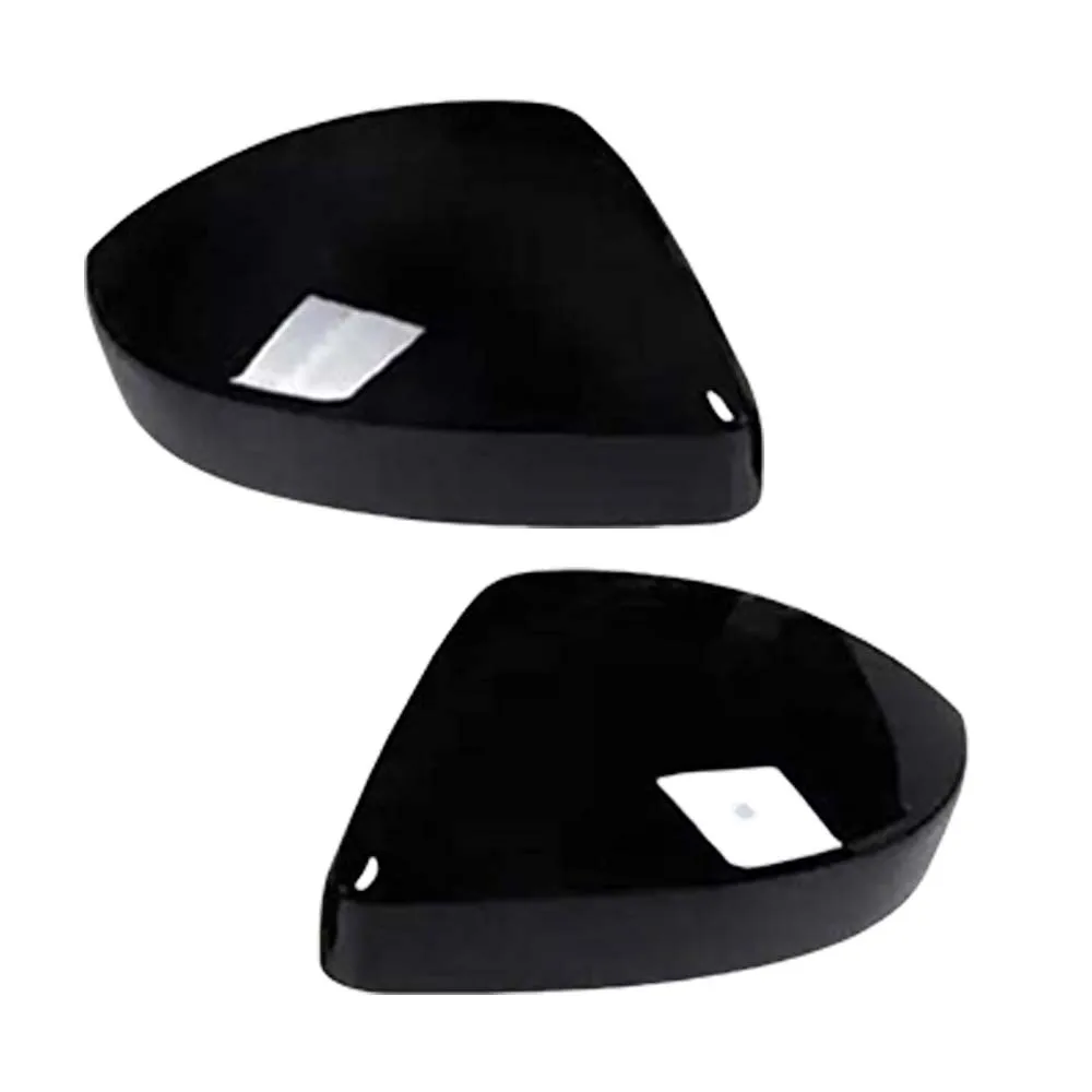Car Upgrade Carbon Fiber Glossy Black Side Door Mirror Cover Trim For Jaguar Fpace F-Pace 2016 - 2025 Car Rearview Accessories - Image 3