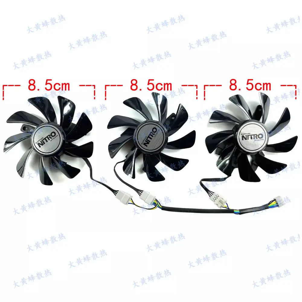 Новый охлаждающий вентилятор для видеокарты SAPPHIRE R9 FURY 4 ГБ HBM Tri-X OC