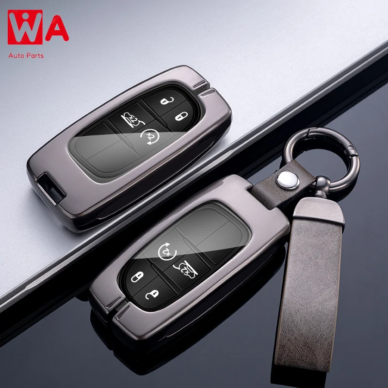 Fashion Car Remote Key Case Cover For Jeep Renegade Grand Cherokee Dodge Ram Charger 1500 Challenger Chrysler 300C Journey Fiat