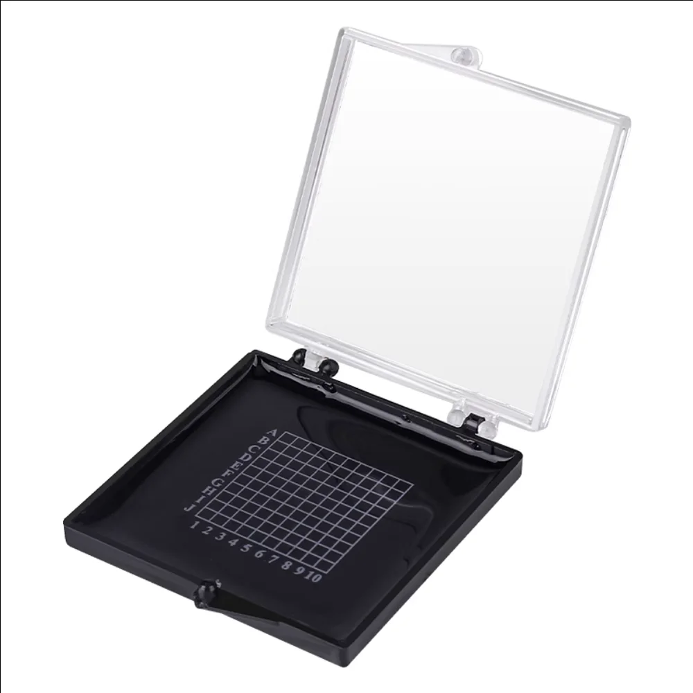 55*55*10mm Self Adsorption Box Chip Component Experimental Sample Chip Storage, Dustproof,  Adhesive Transportation