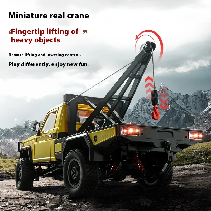 

MN MODEL MN82 Full-scale Remote Control Climbing Car 4WD RC Pickup Truck LC79 Rescue Crane Model Toy for Outdoor Adventure
