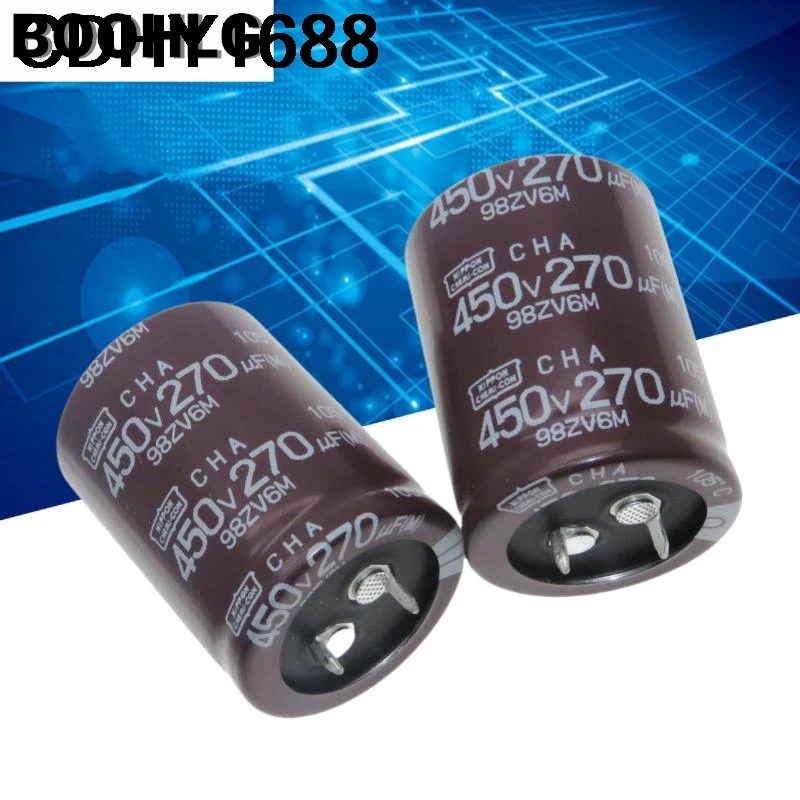 Condensatore elettrolitico diamantato nero 2PCS 270UF 450V NCC 450V 270UF