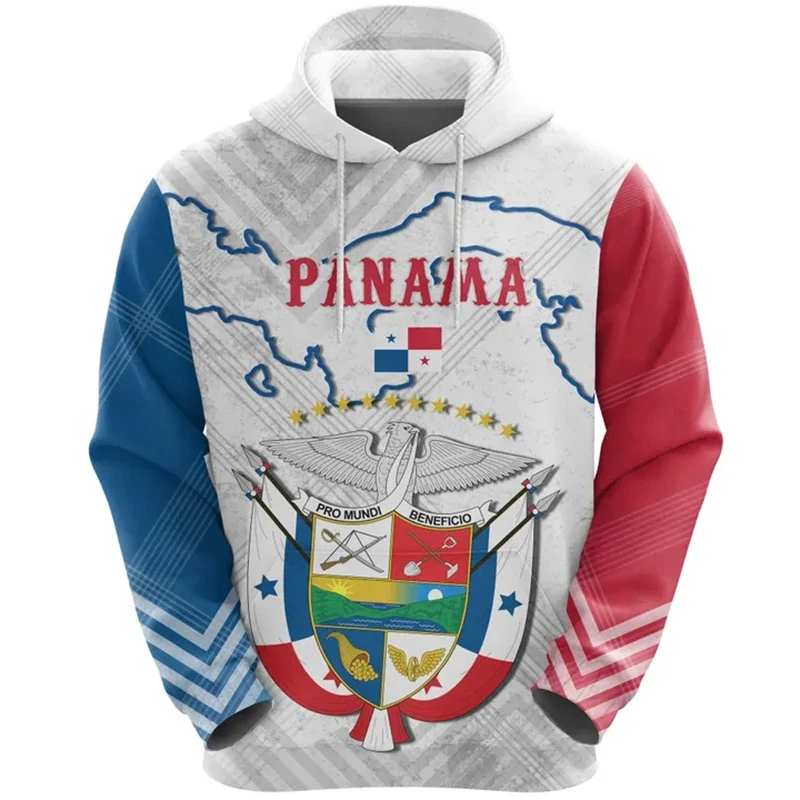 Panama Flag Map 3D Printed Hoodie For Men Clothes Fashion National Emblem Sweatshirts Casual Male Hoodie Women Pullovers Tops