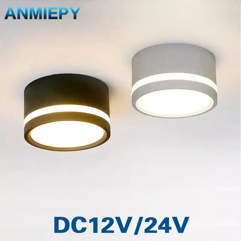 DC12V Led Downlight 24V Ceiling Spot Light 5W 7W 9W 12W 15W 3W Dimmable Safety Voltage Recessed Indoor Lighting