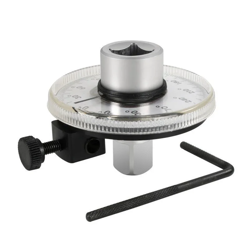 1/2 Inch Drive Torque Angle Gauge CR-V Steel Torque Wrench Angle Meter Rotation Angle Measuring Tool for Auto Repair Maintenance