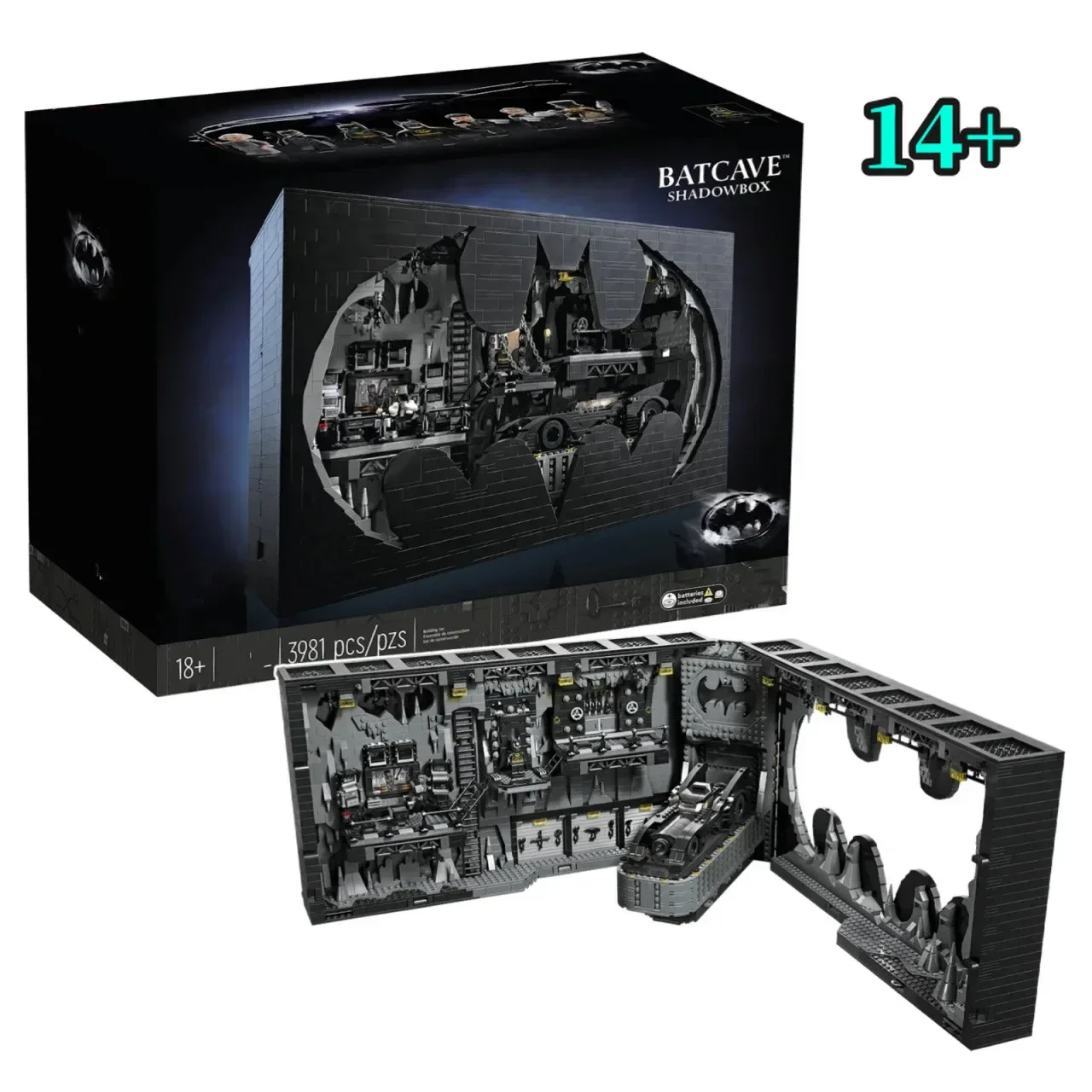 

Конструктор Disney Creative 76252 Batcave Shadow Box: Модель Бэткейва для супергероев, 3981 деталь, развивающая игрушка для самостоятельной сборки