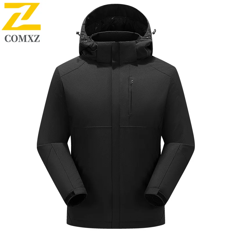 

Высококачественная мужская хлопковая куртка 2025 ветрозащитная водонепроницаемая износостойкая парка с капюшоном пальто для отдыха на лыжах и кемпинга