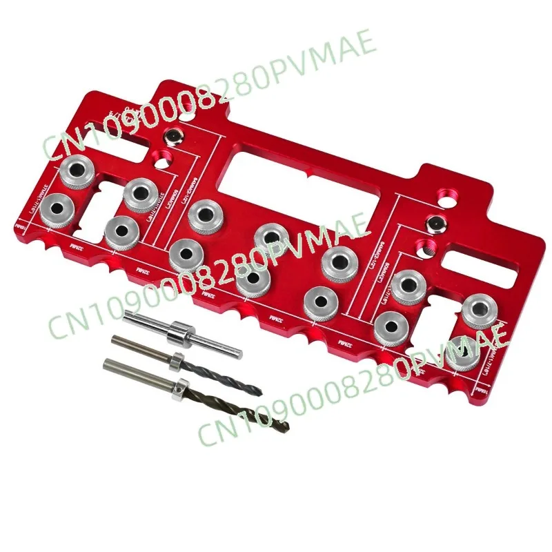 

Adjustable Cabinet Handle Punch Locator | Woodworking Drilling Guide Tool for Furniture & Wardrobe Door Knobs