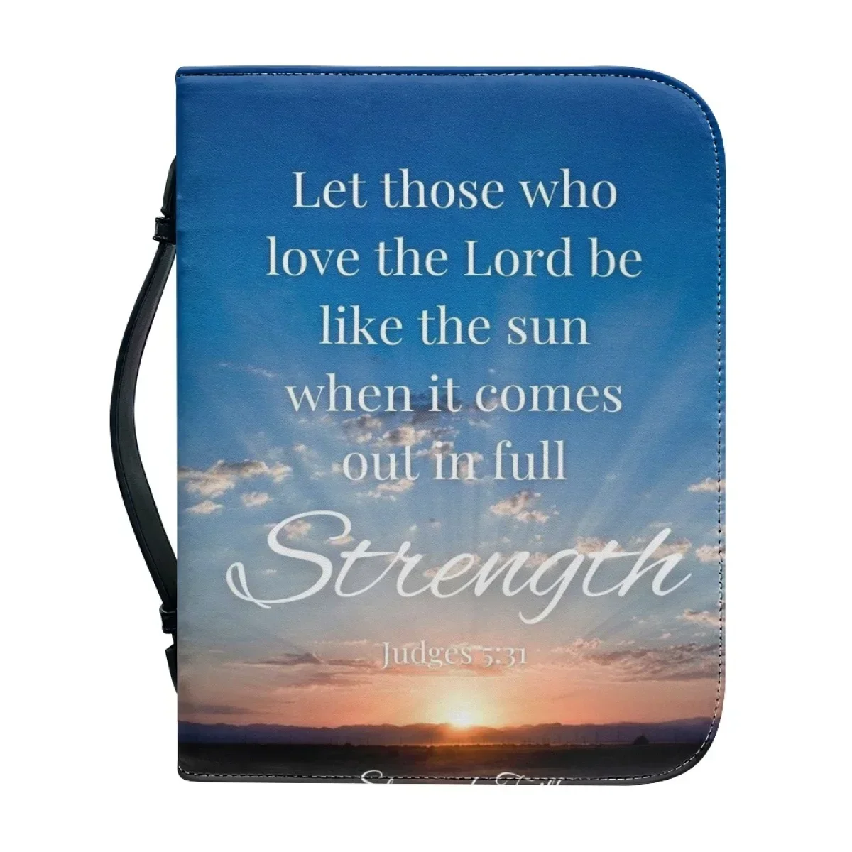 

Женская сумка для Библии из искусственной кожи на молнии с ручкой, чехол для переноски Библии, сумка для хранения священных текстов и книг для изучения Библии