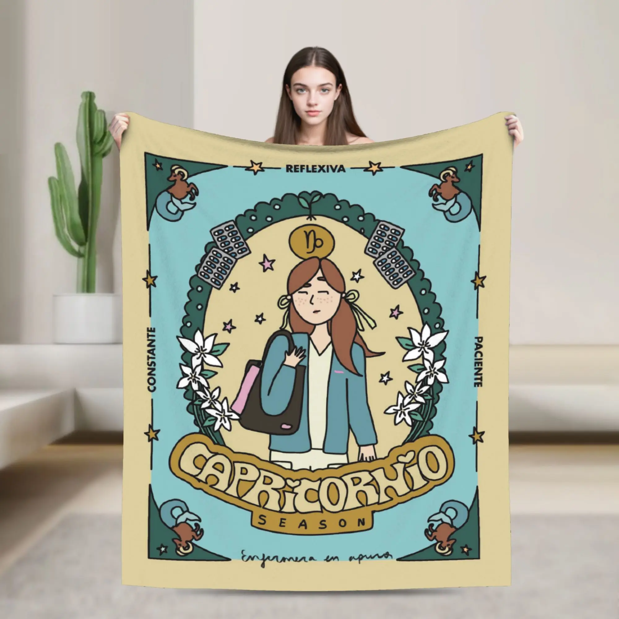Custom Enfermera En Apuros Doctor Nurse Medicine Soft Blanket Plush Throw Blanket Fluffy Couch Chair Flannel Bedspread Bed Cover