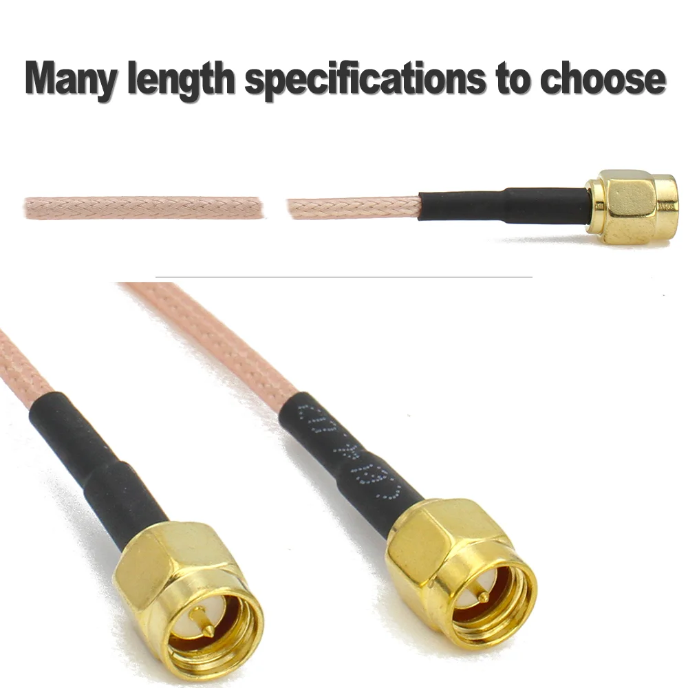 SMA to SMA Cable Male to Male Connector Antenna extension jumper RF cable Pigtail Adapter Cable RG316 For WIFI 3G 4G GSM Antenna