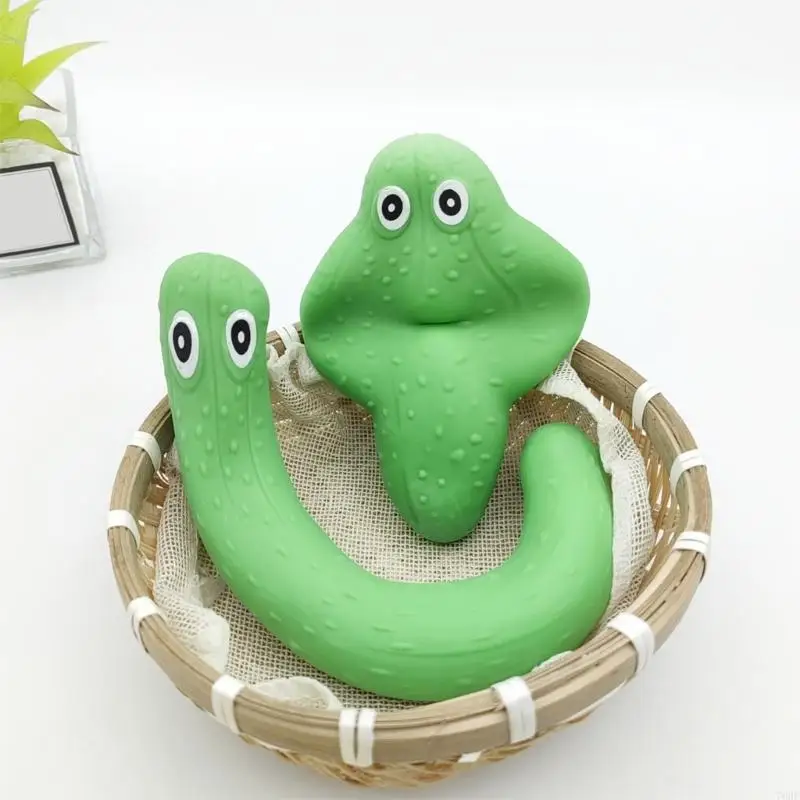 76HF Vervormbare Squeeze Stressbal Voor Volwassenen Kinderen Met Langzaam Terugkaatsende Komkommer Anti Angst Zintuiglijk