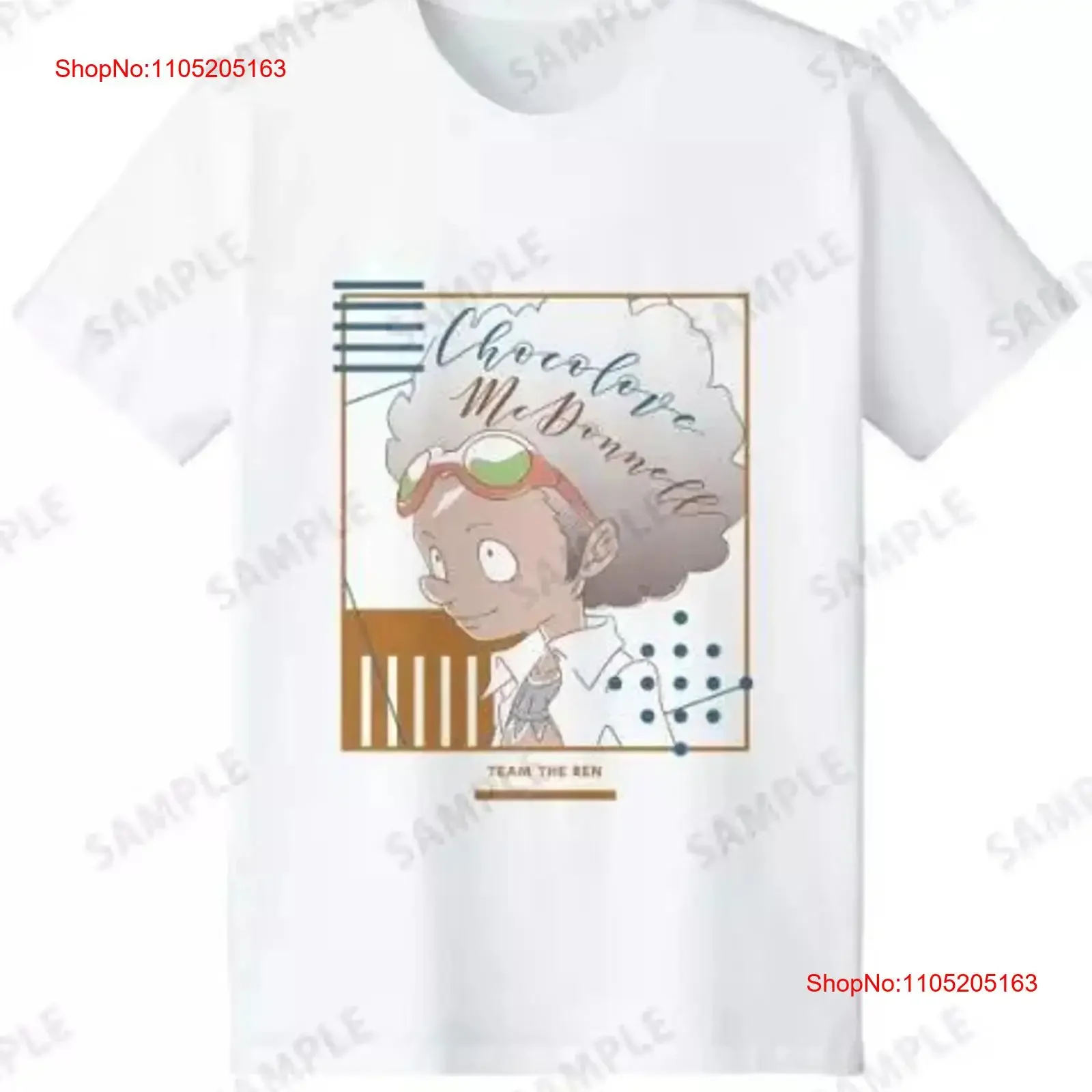 Chocolove Mcdonnell Lette Graph T Shirt White Men'S Xxl Size Shaman King vintage Washed graphic homme Casual Versatile fashion