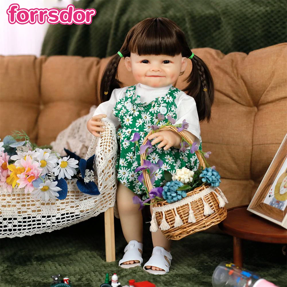 

55 см реборн ребенок всего тела мягкая силиконовая кукла реборн для малышей Рая с реалистичной картиной ручной работы 3D моющийся подарок для ребенка