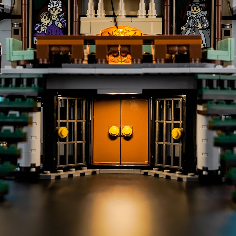Malfoy Manor 블록 조명 선물에 적합한 Lazishi 5V LED 조명 76453 세트(조명 포함)