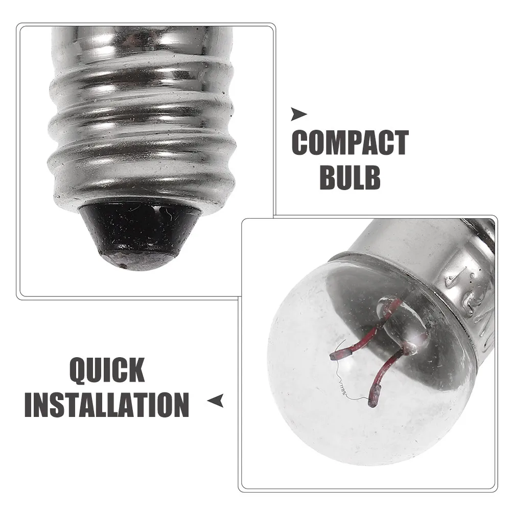 20Pcs Small Light Bulbs Mini Lamp Bulbs Stable Light for Experiment Projects DIY Craft Mini Flashlight Replacement