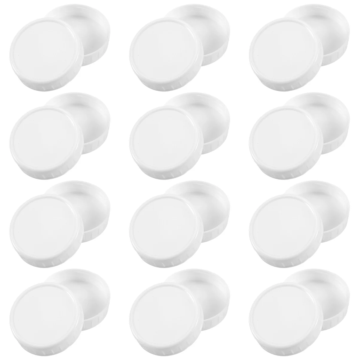 Regular Mouth Lids for Mason Jar Lids Plastic Storage Caps for Mason Canning Jars and More, Standard, Dia 70mm