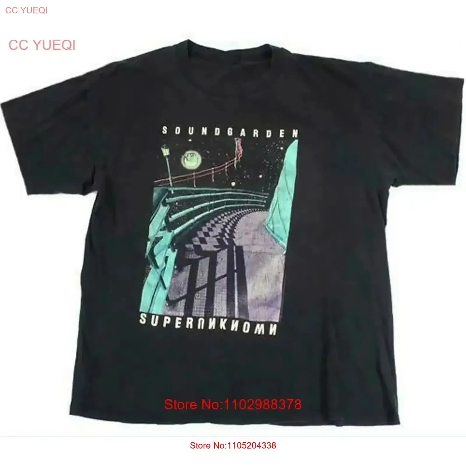 Soundgarden Superunknown Chris Cornell T Shirt Black S 4XL vintage Washed designer clothes Slightly Breathable graphic vintage