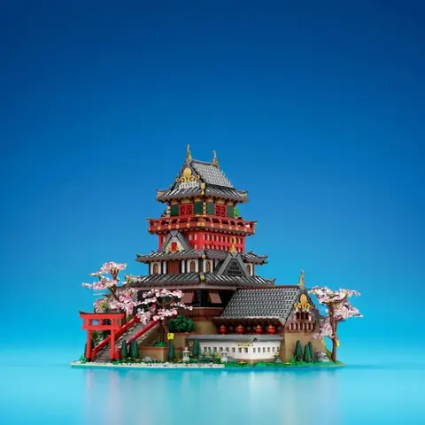 6618PCS MOC Medieval Castle Samurai 4 Model DIY Creative Assembly Building Blocks Display Birthday Gift Collectible Building Set