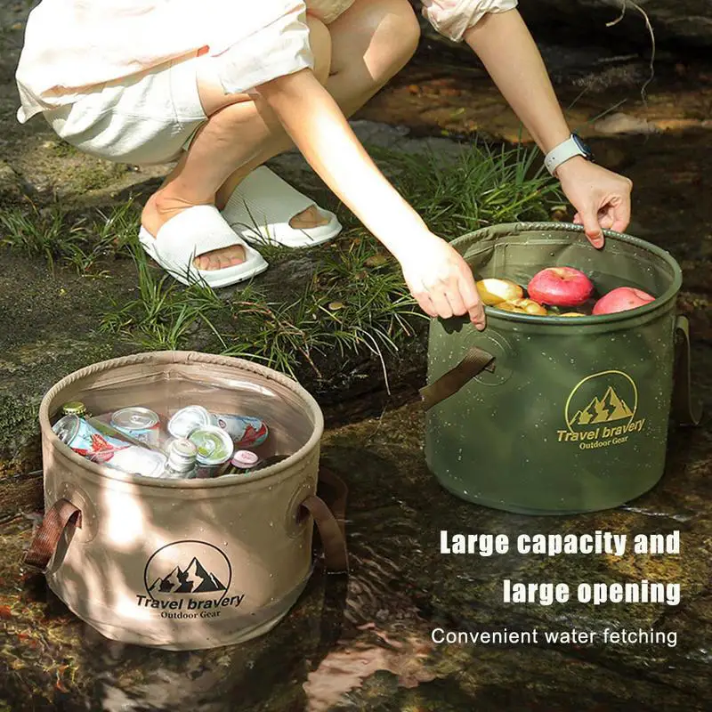 HEIßER SALE10L Klapp Tragbare Eimer mit Abdeckung Auto Waschen Angeln Bad Werkzeug Silikon Outdoor Camping Haushalts Liefert ﻿